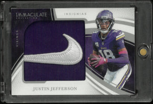 2025 Panini Immaculate Justin Jefferson Nike Patch 3/5 