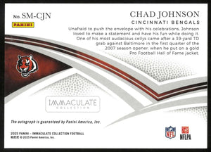 2025 Panini Immaculate Signature Moves Autograph Chad Johnson Auto /25 