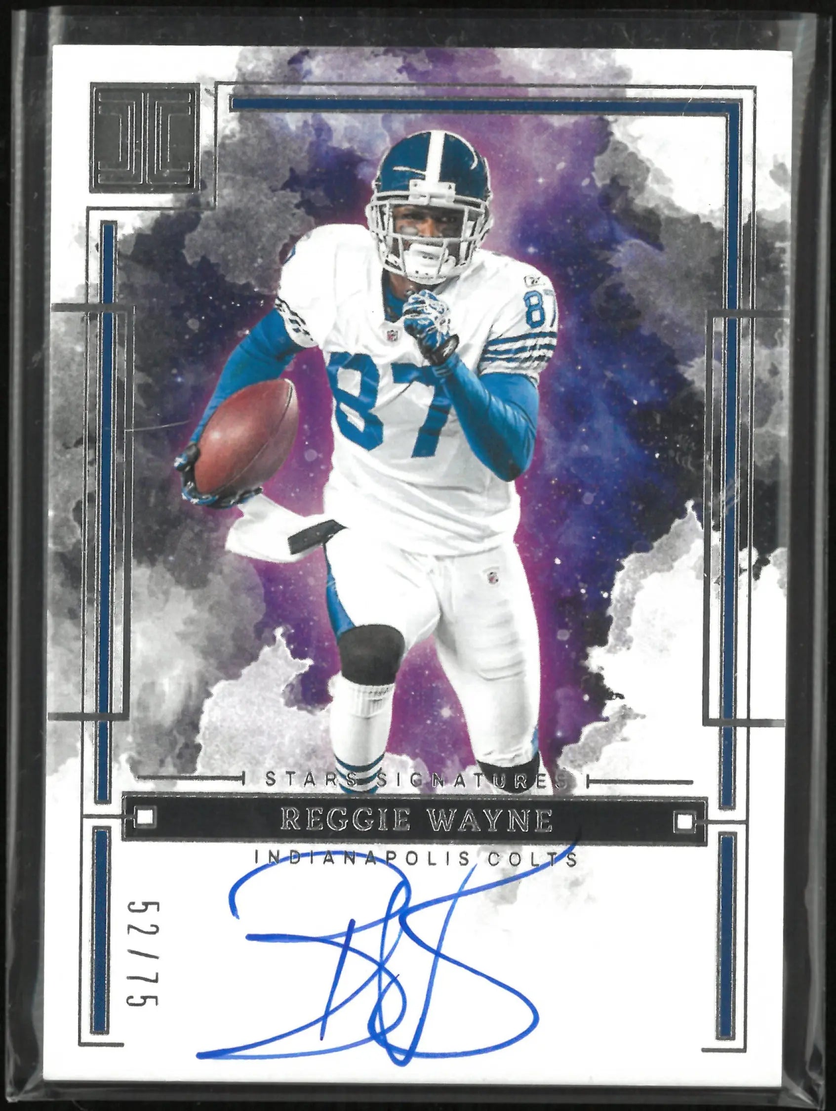 2025 Panini Impeccable Stars Autograph Reggie Wayne Auto /75 
