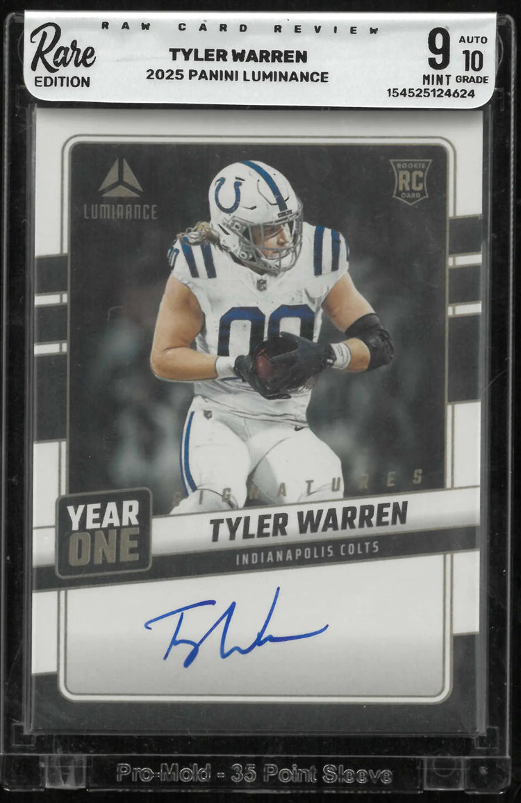 2025 Panini Luminance Year One Rookie Autograph Tyler Warren Auto RC 