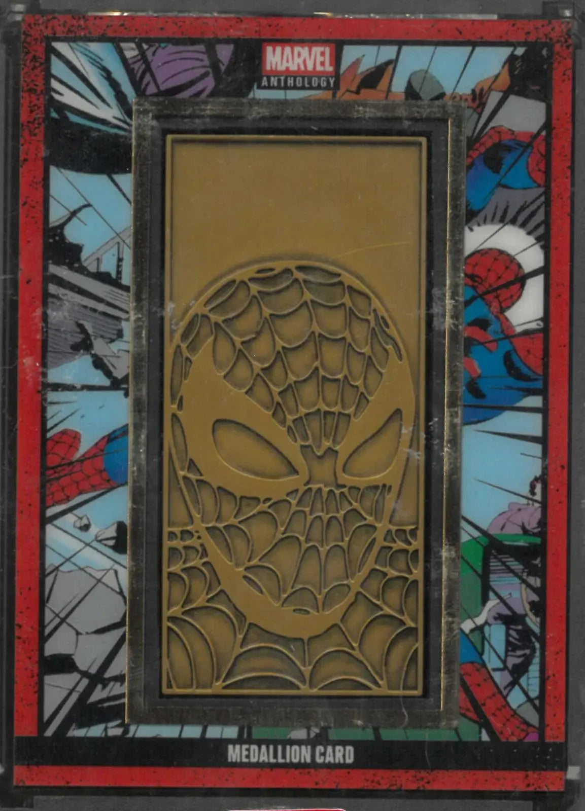 2025 Panini Marvel Anthology Medallion Card Spider Man 