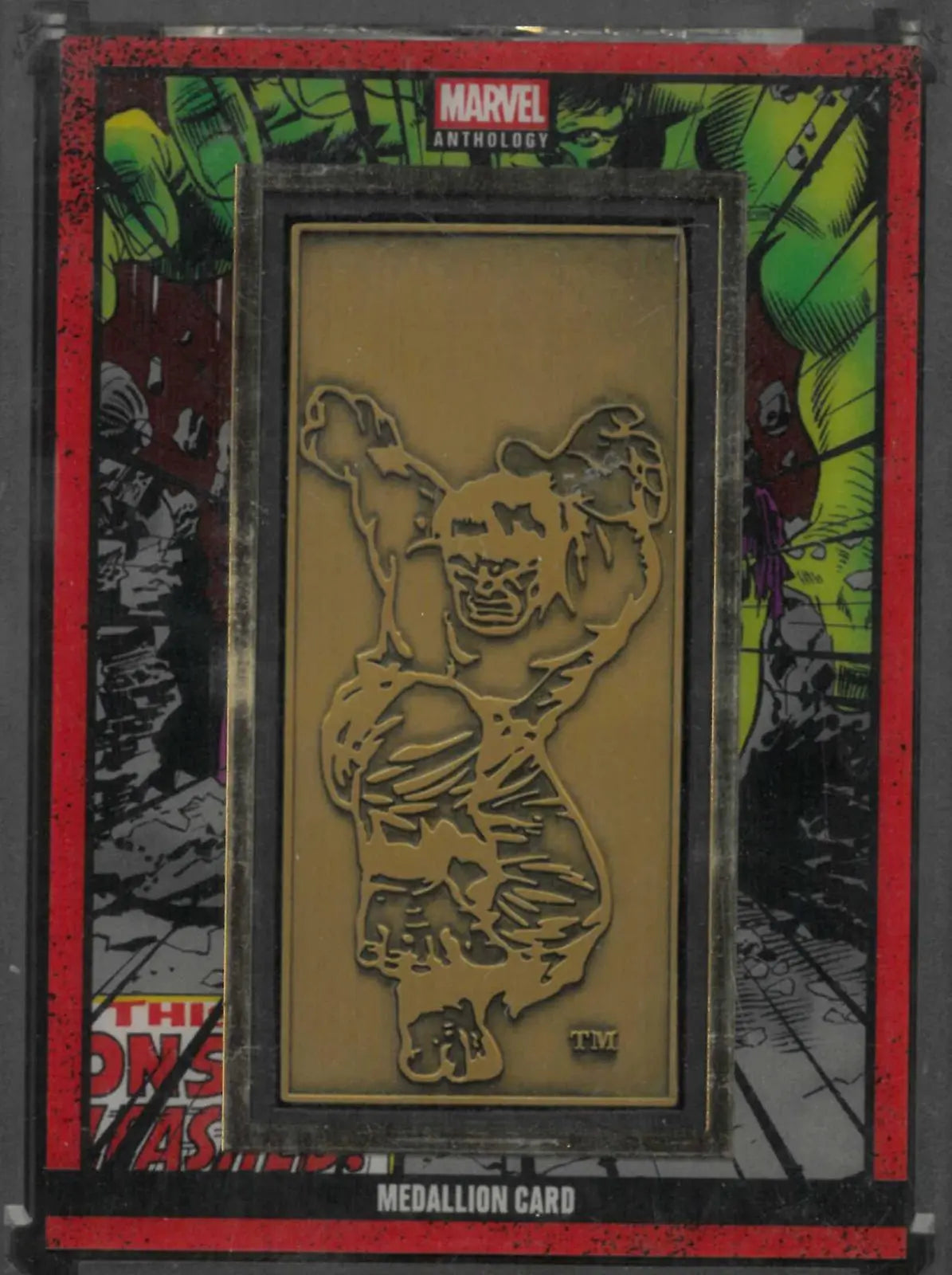 2025 Panini Marvel Anthology Medallion Card The Incredible Hulk 