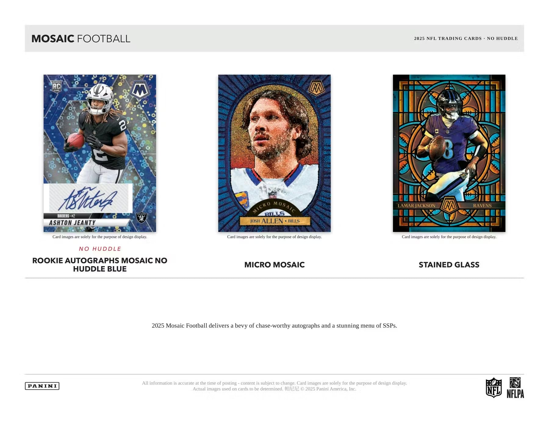 2025 Panini Mosaic Football No Huddle Box 