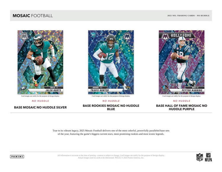 2025 Panini Mosaic Football No Huddle Box 