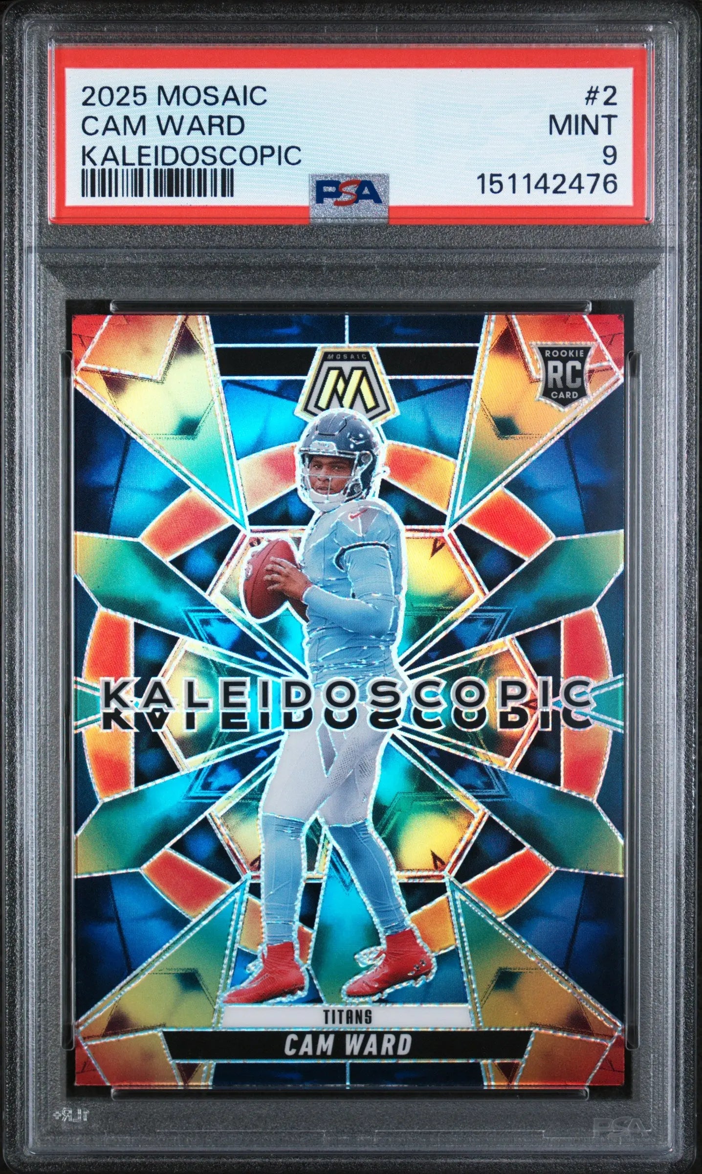 2025 Panini Mosaic Kaleidoscopic Rookie Cam Ward RC PSA 9 