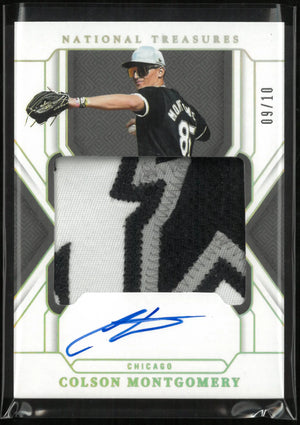 2025 Panini National Treasure Colson Montgomery Patch Auto 9/10 