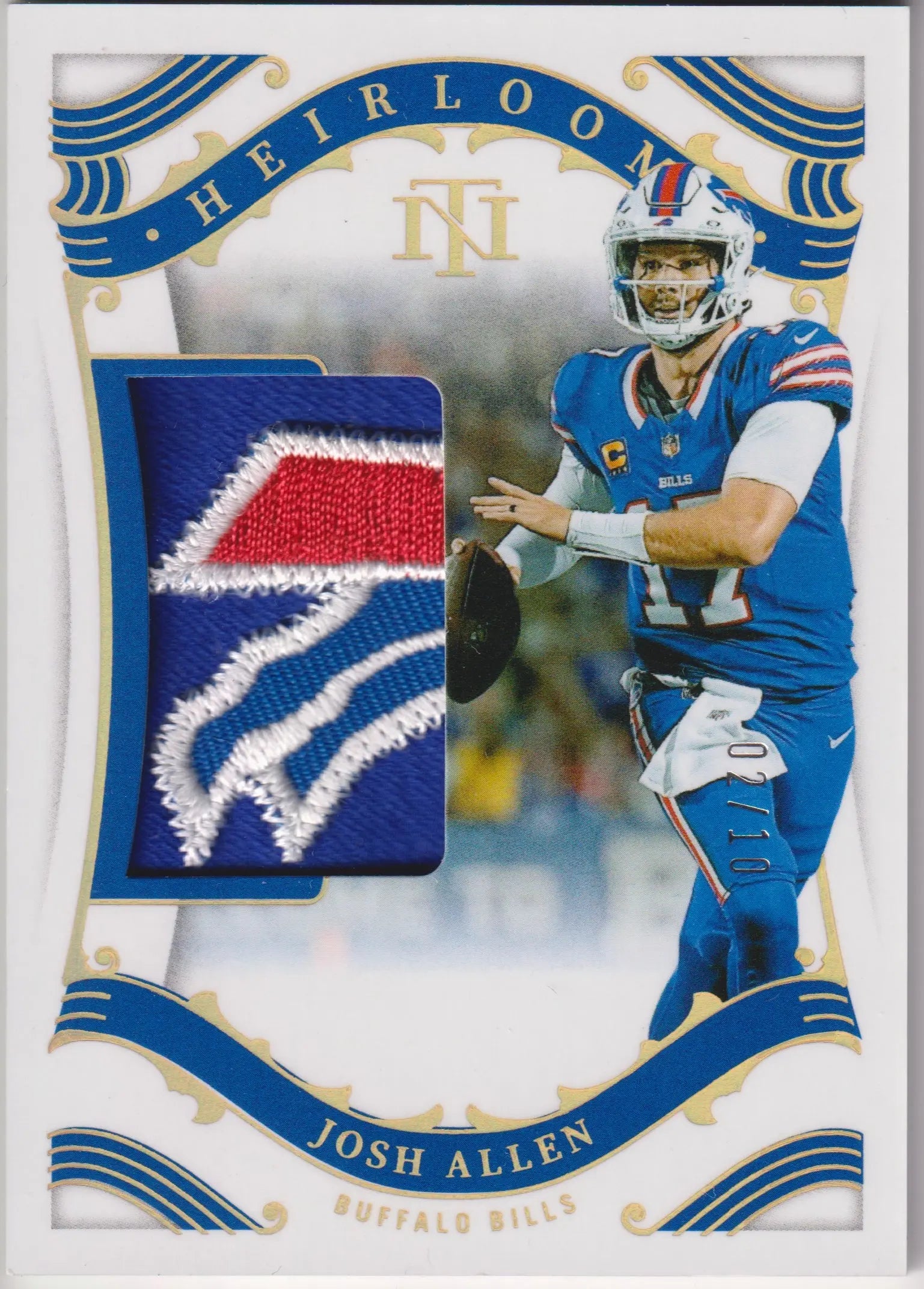 2025 Panini National Treasures Heirloom Patch Josh Allen 