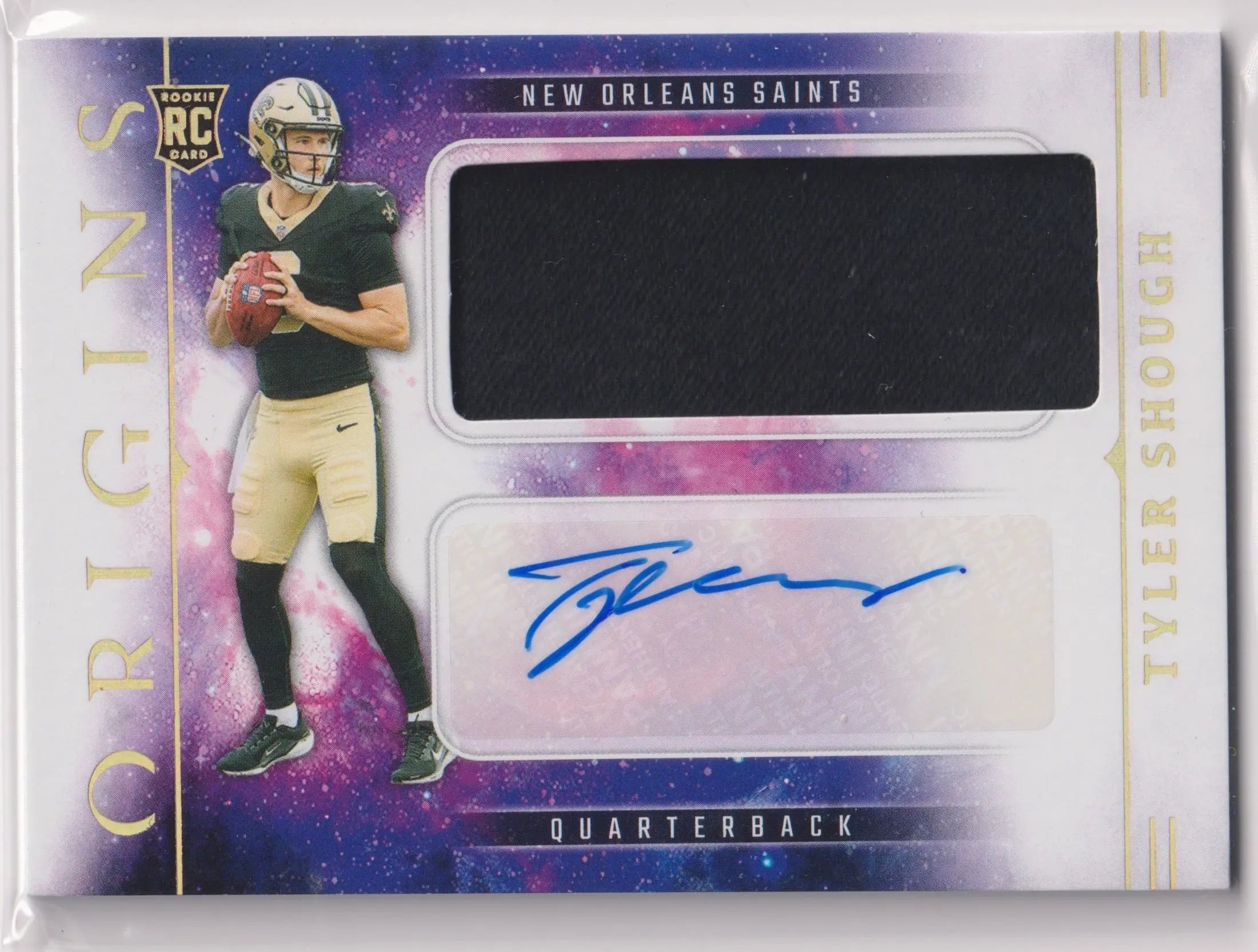 2025 Panini Origins Rookie Patch Autograph Tyler Shough Auto RC 