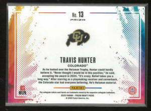 2025 Panini PRIZM Draft Picks Black Color Blast Travis Hunter Rookie RC 