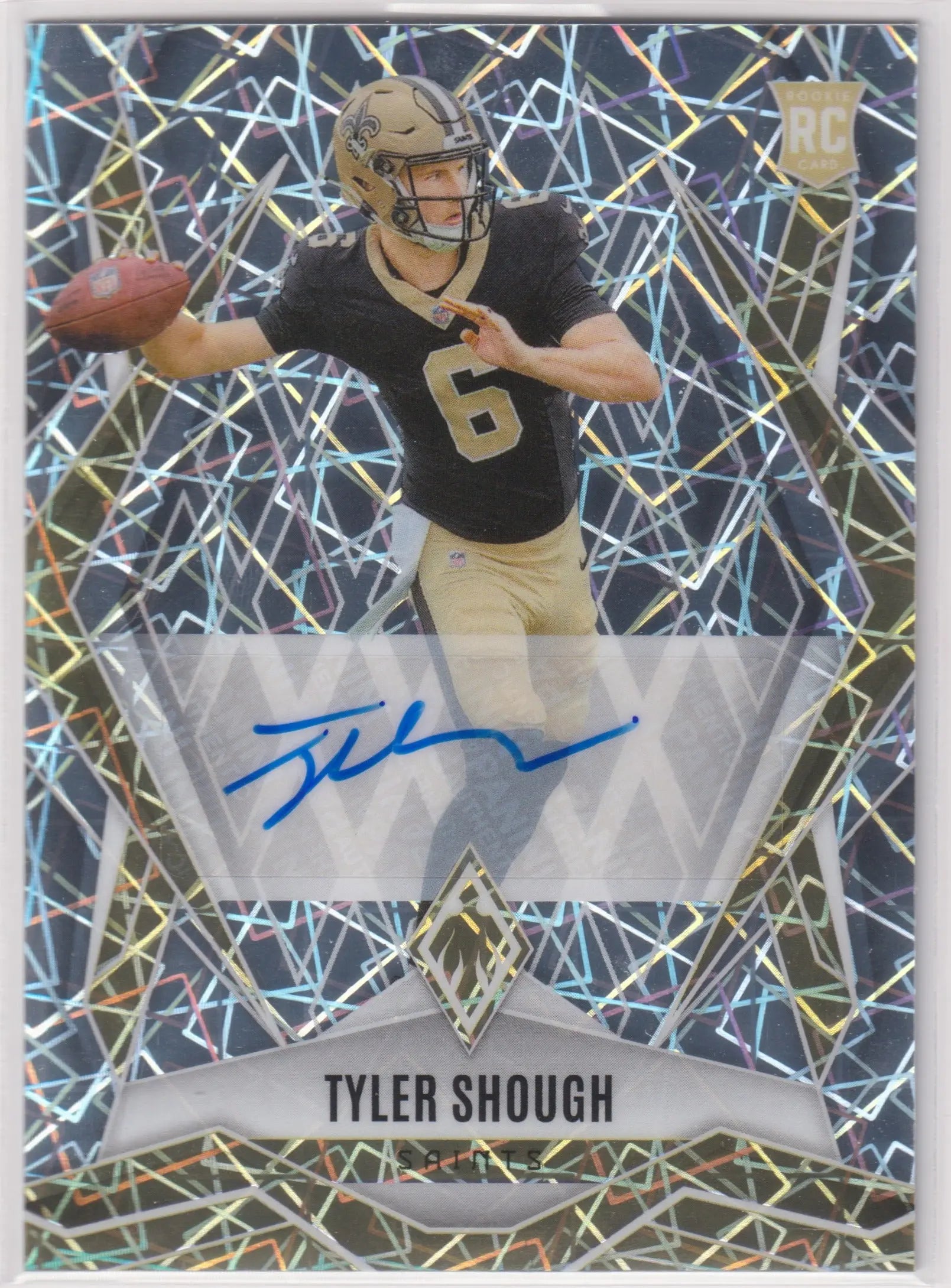 2025 Panini Phoenix Rookie Autograph Tyler Shough Auto Lazer RC 
