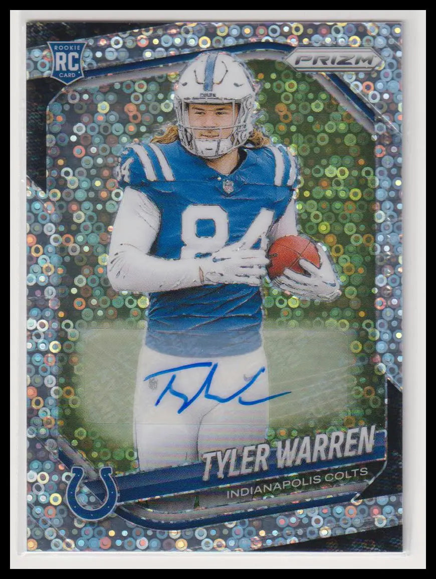2025 Panini Prizm Autograph Rookie Tyler Warren Auto Disco RC 