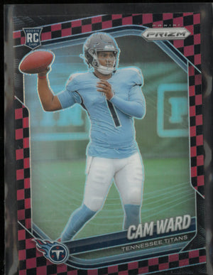 2025 Panini Prizm Cam Ward Rookie RC Black Red Checker 