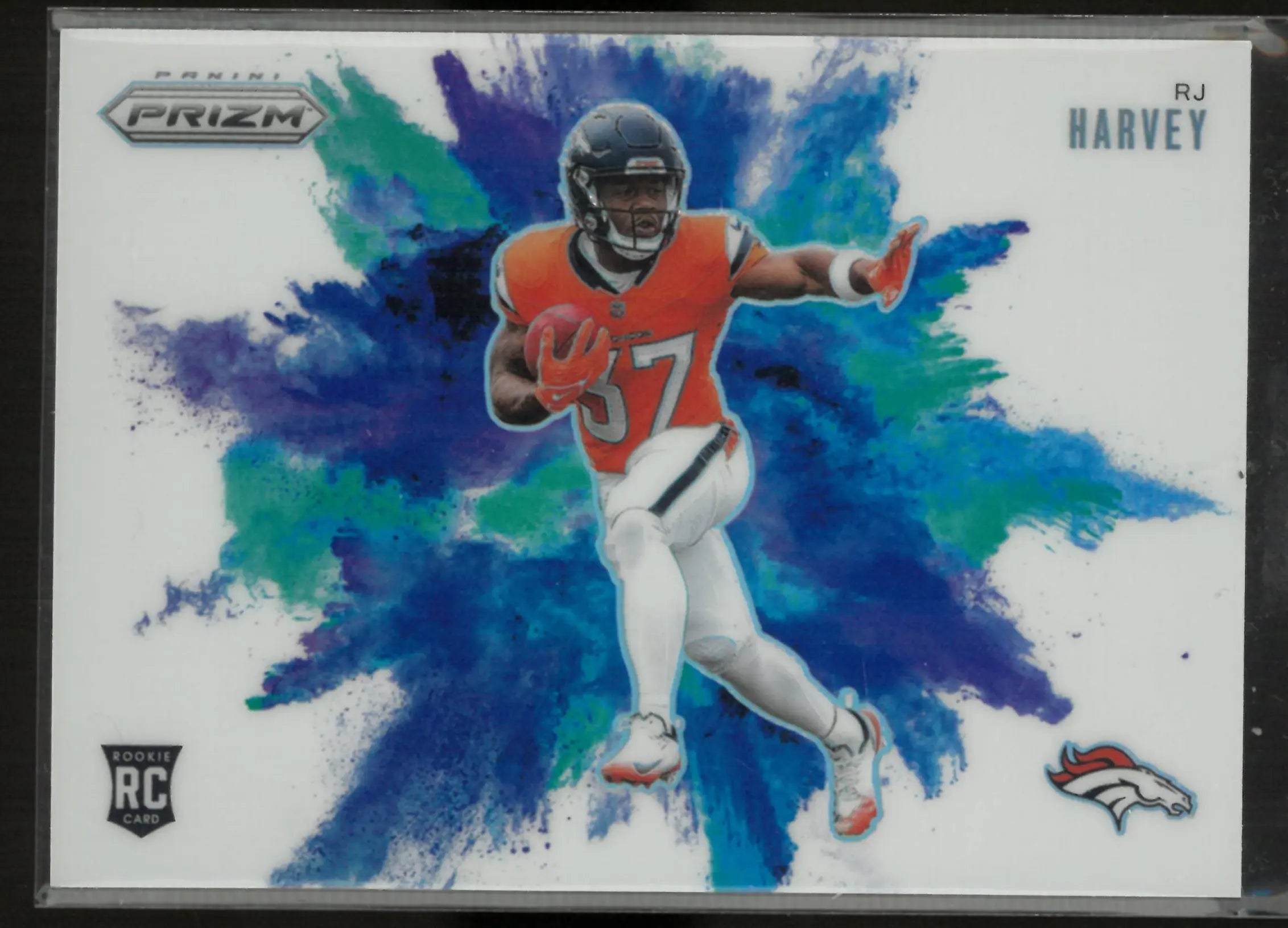 2025 Panini Prizm Color Blast Rookie RJ Harvey RC 
