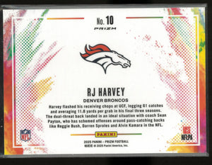 2025 Panini Prizm Color Blast Rookie RJ Harvey RC 