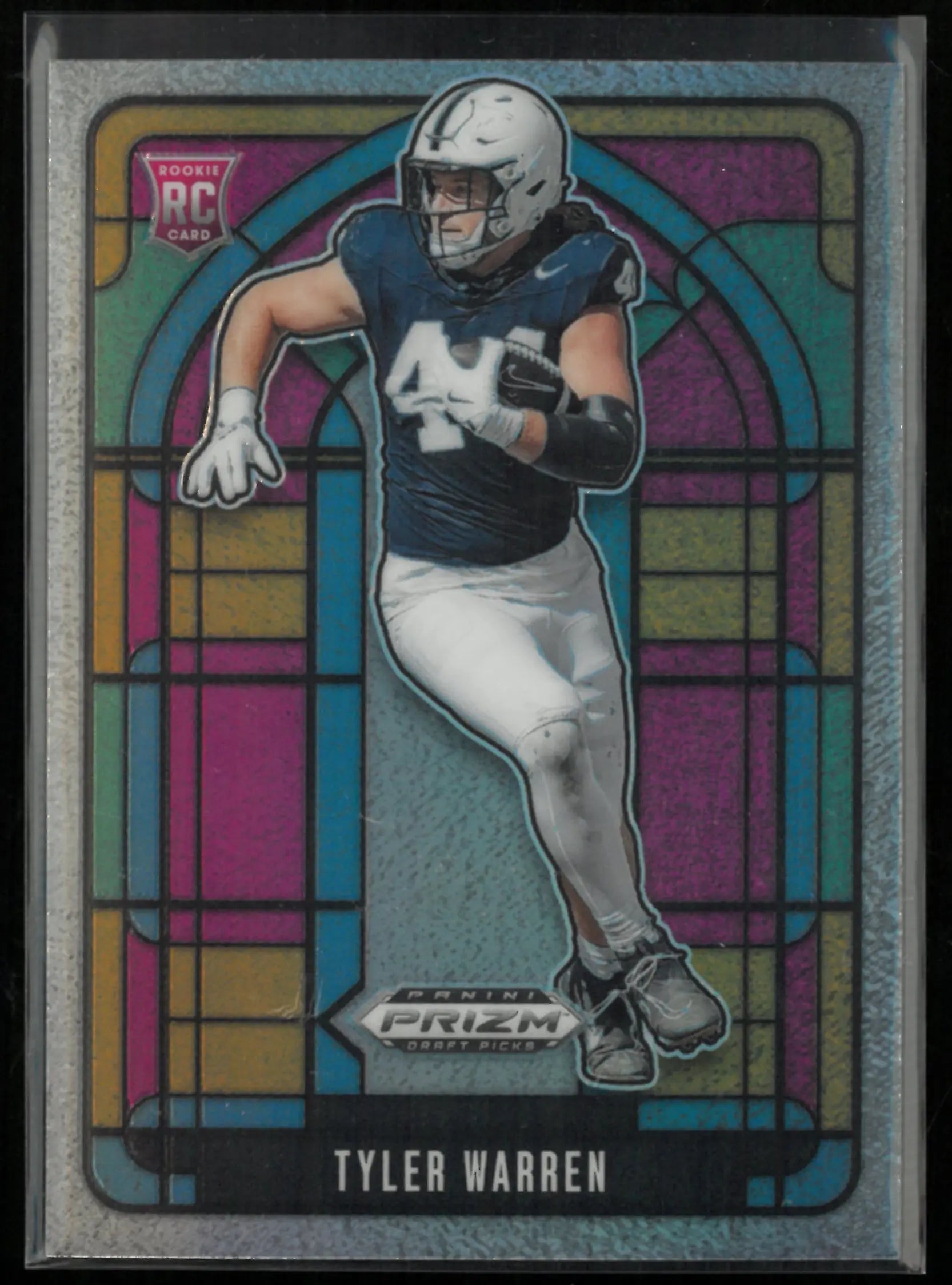 2025 Panini Prizm Draft Pick Stained Glass Tyler Warren Rookie RC 