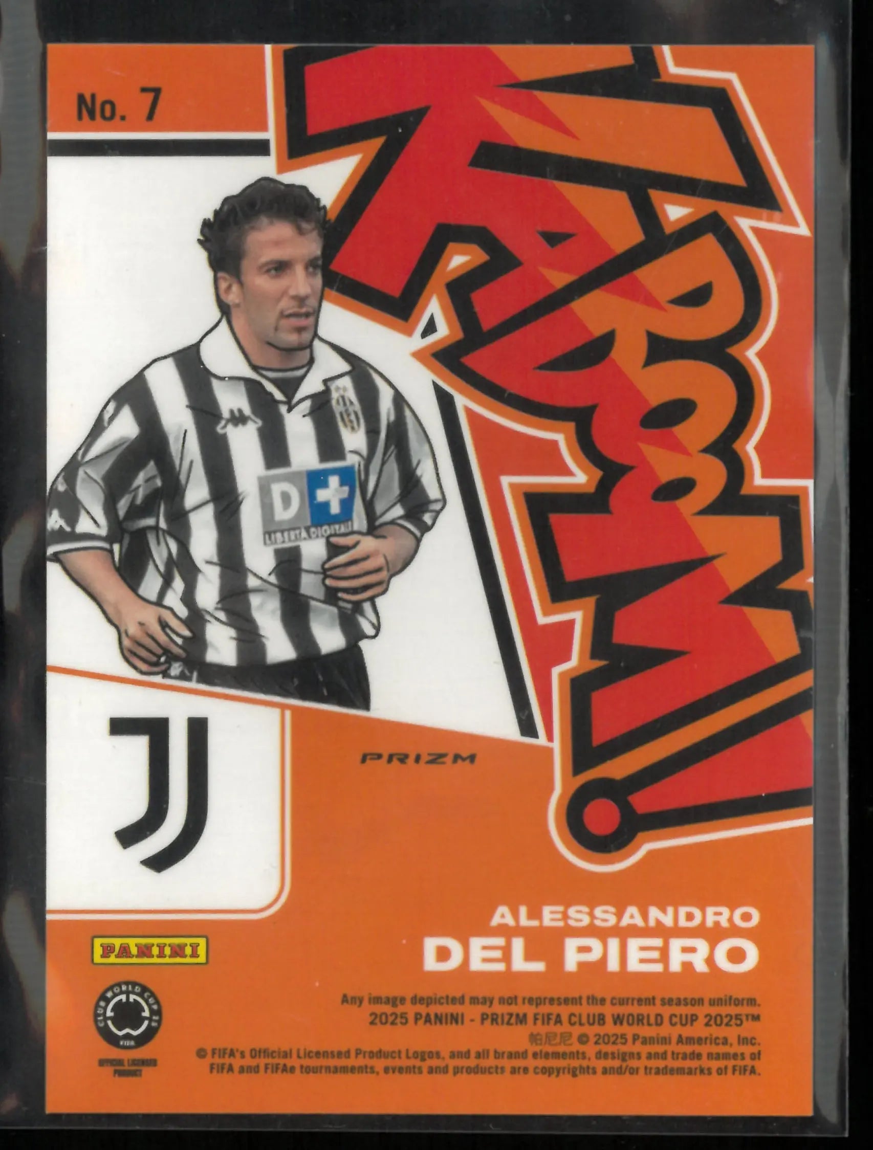 2025 Panini Prizm FIFA Club World Cup KABOOM! Alessandro Del Piero 