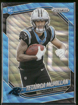 2025 Panini Prizm Football Blue Wave Rookie Tetairoa McMillan /230 