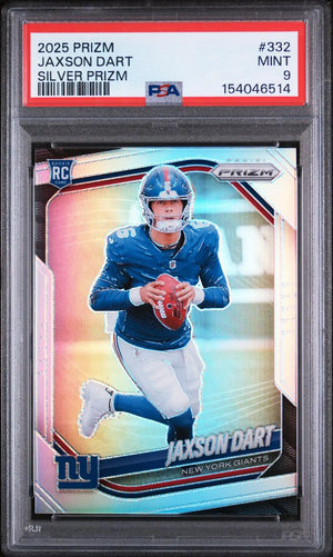 2025 Panini Prizm Football Rookie Jaxson Dart Silver Prizm RC PSA 9 