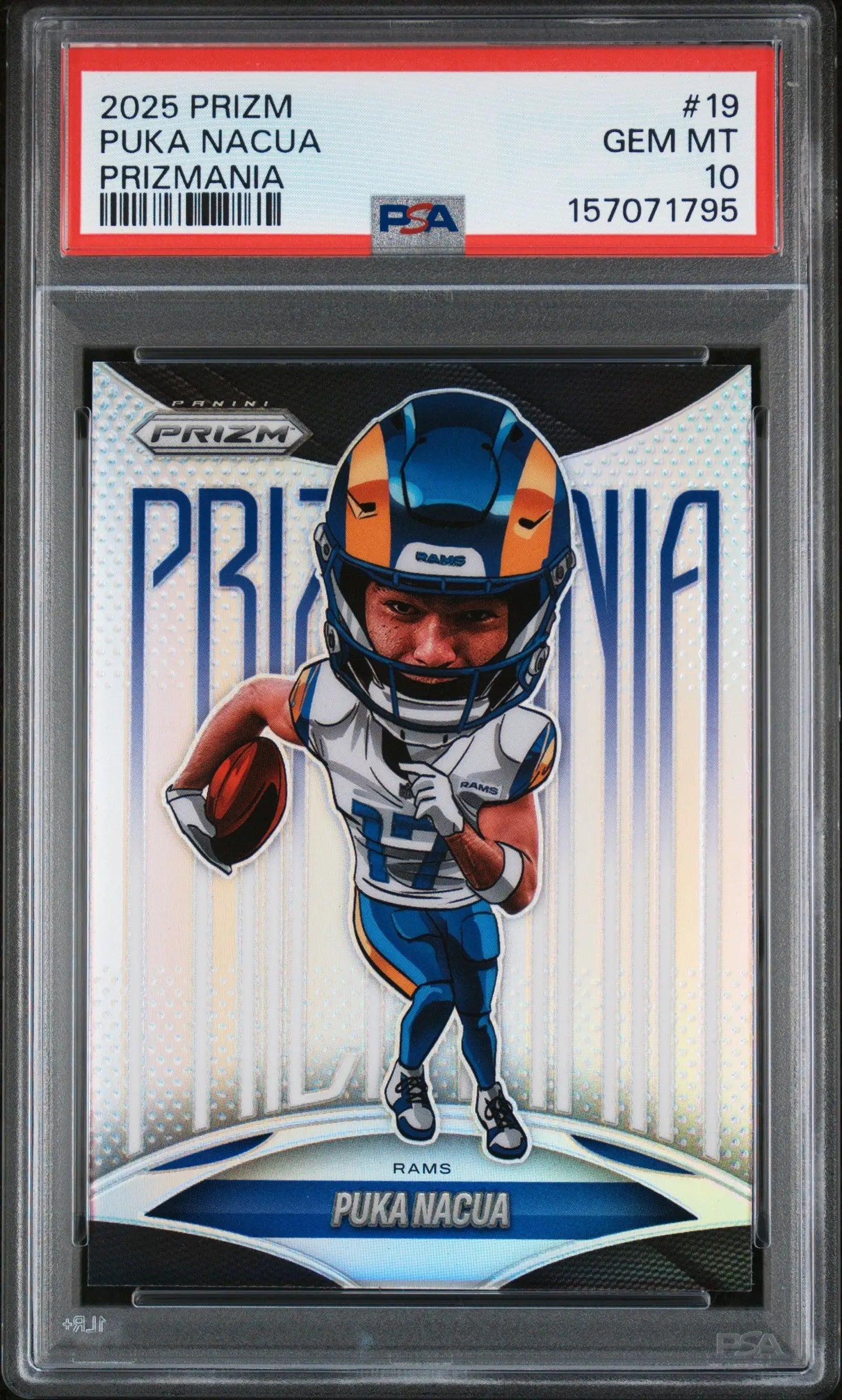 2025 Panini Prizm Prizmania Puka Nacua  PSA 10 