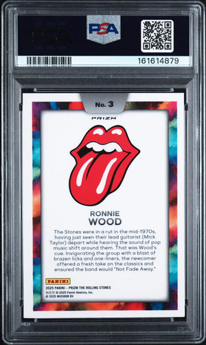 2025 Panini Prizm The Rolling Stones Color Blast Ronnie Wood Holo PSA 10 