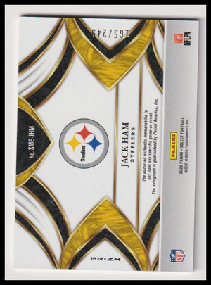 2025 Panini Select Patch Autograph Jack Ham Auto /249 