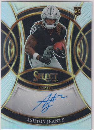 2025 Panini Select Rookie Autograph Ashton Jeanty Auto RC 