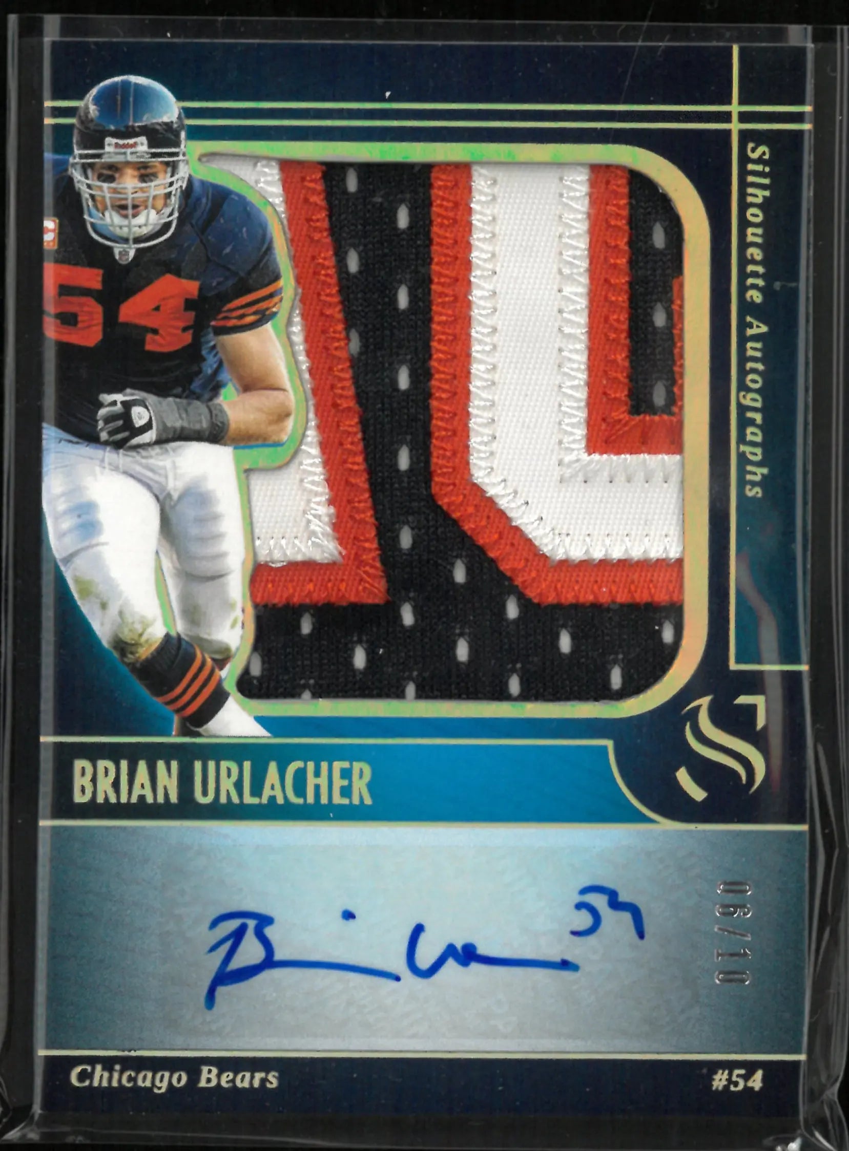 2025 Panini Silhouette Brain Urlacher Patch Autograph Auto /10 