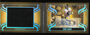 2025 Panini Silhouette Jumbo Patch Autograph Booklet Hines Ward Auto Gold /49 