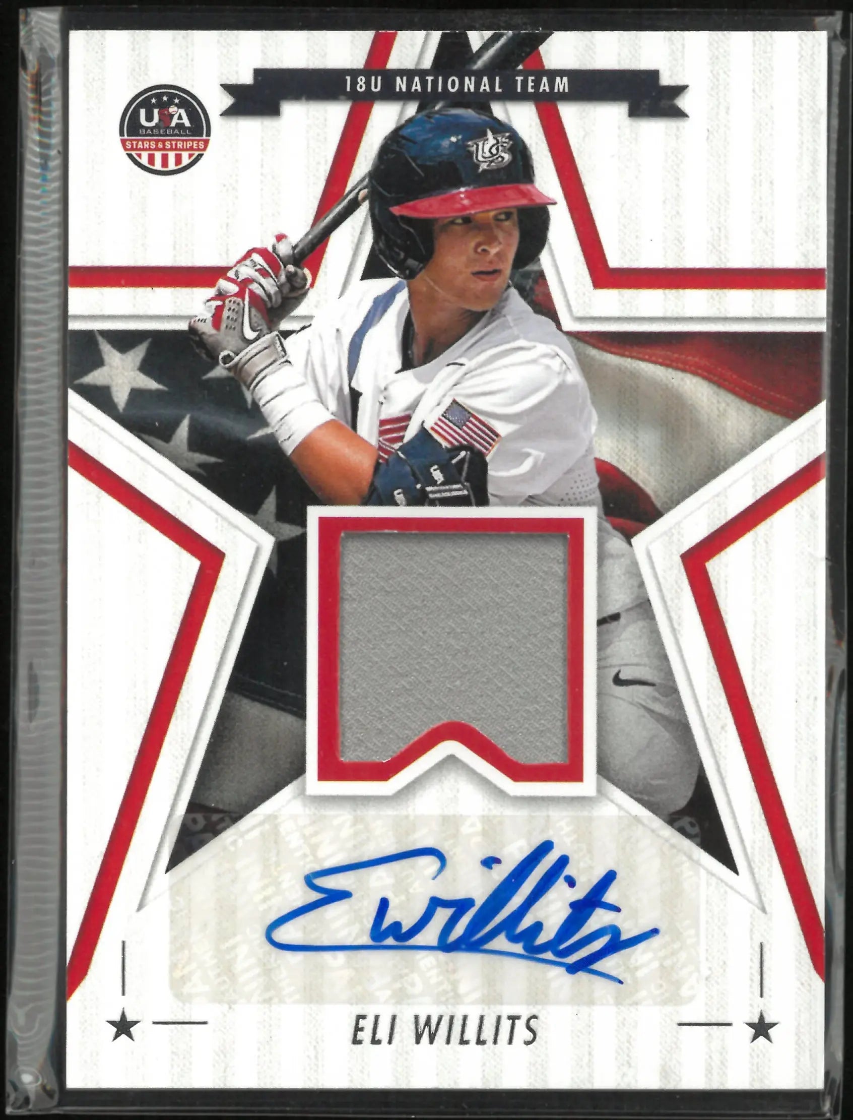 2025 Panini USA Baseball Stars & Stripes Autograph Patch Eli Willits Auto 