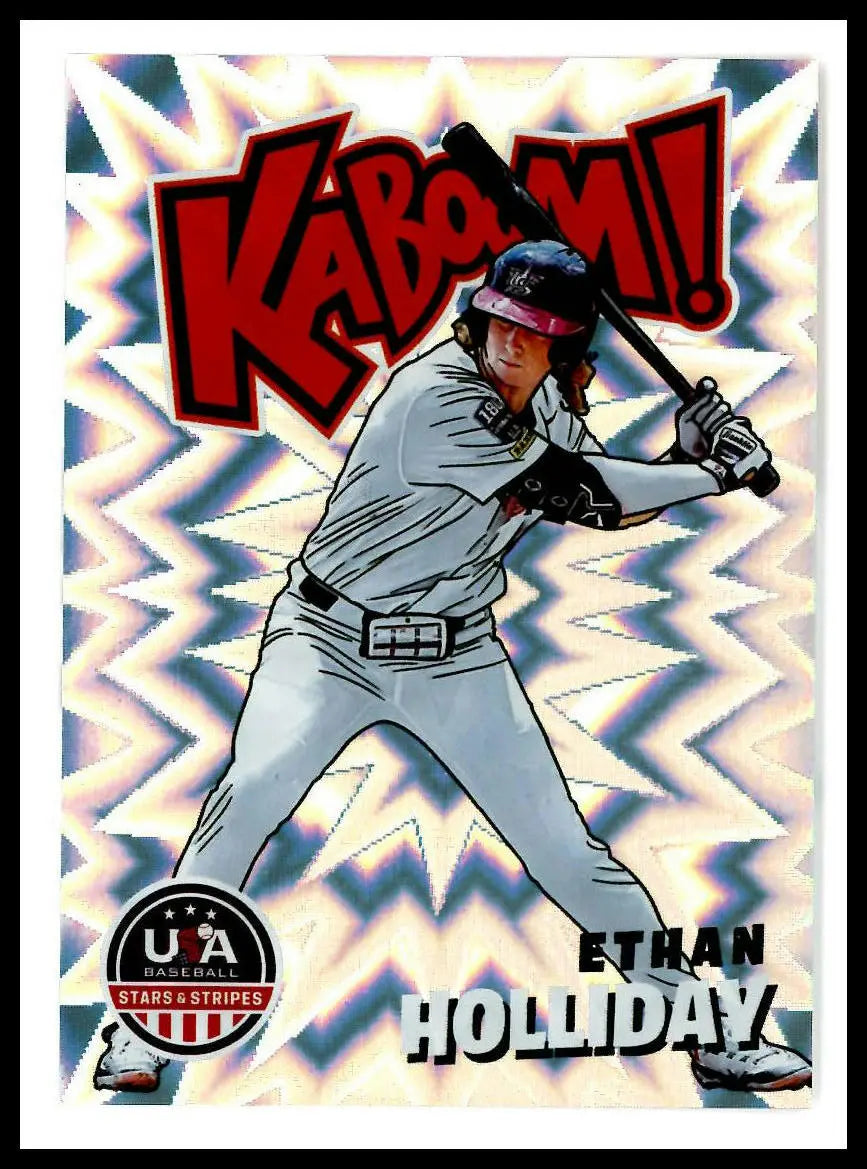 2025 Panini USA Stars & Stripes Kaboom! Ethan Holliday 