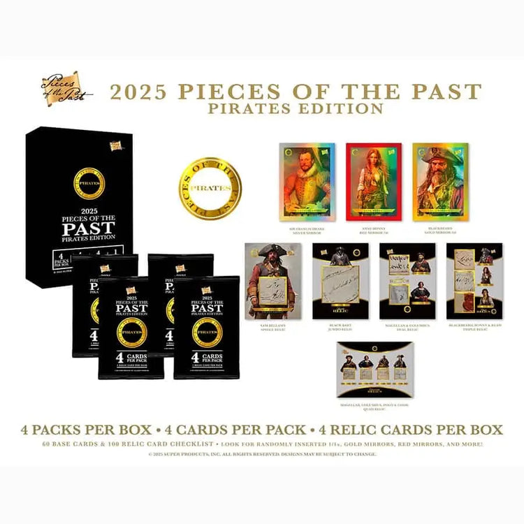 2025 Pieces of The Past Pirates Edition Hobby Box 
