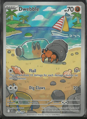 2025 Pokemon Black Bolt Illustration Rare Dwebble 129/086 