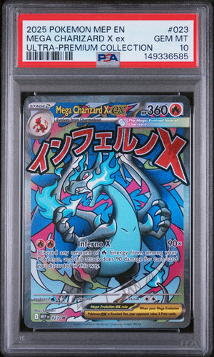 2025 Pokemon Black Star Promo Mega Charizard X EX PSA 10 023 