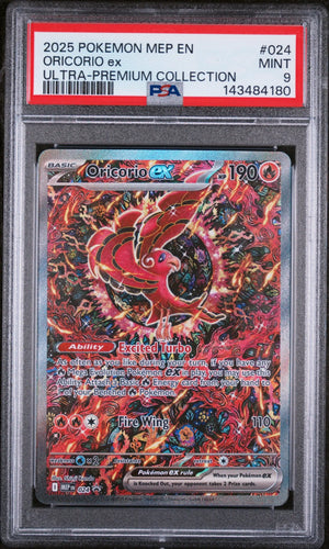 2025 Pokemon Black Star Promo Oricorio EX 24 Ultra-Premium Collection PSA 9 
