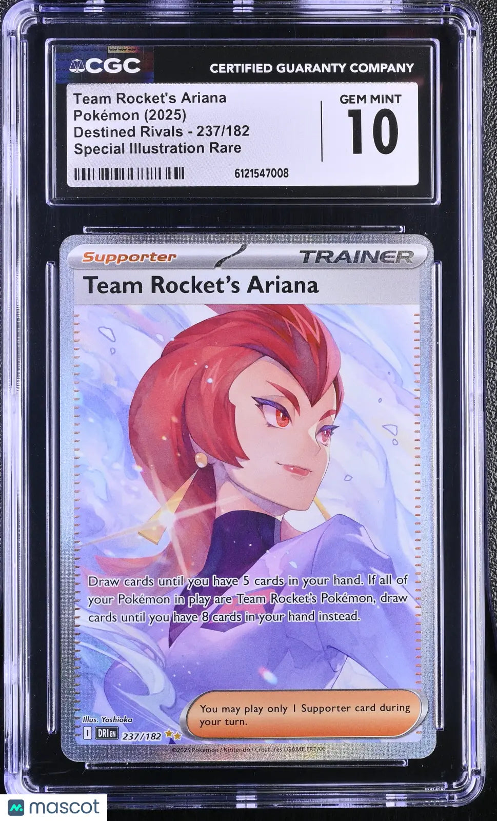 2025 Pokemon DRI Special Illustration Rare Team Rocket's Ariana 237/182 CGC 10 