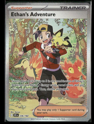 2025 Pokemon Destined Rivals Ethan's Adventure SIR 236/182 