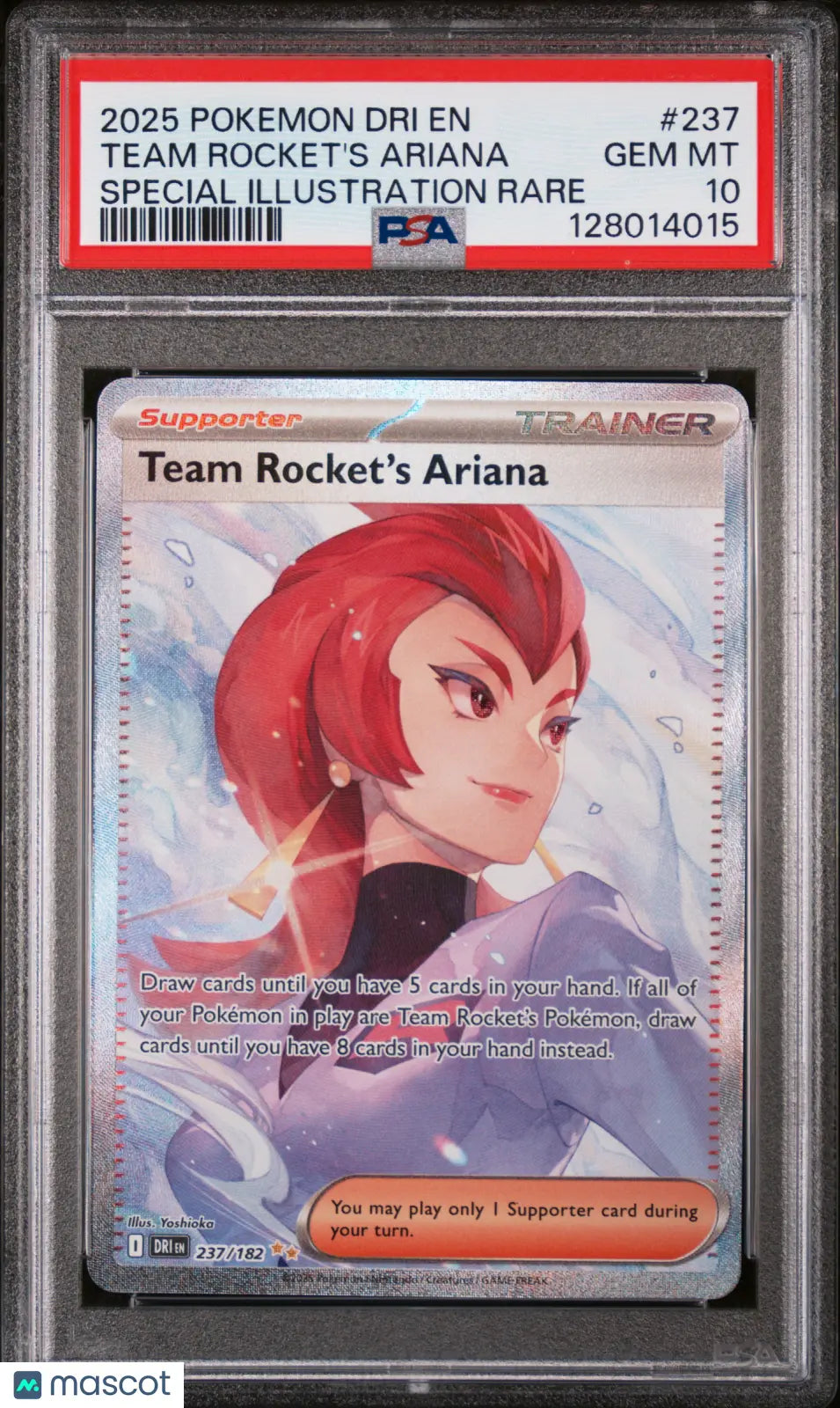 2025 Pokemon Destined Rivals Team Rocket's Ariana SIR PSA 10 237/182 237 