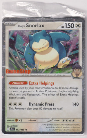 2025 Pokemon Hop's Snorlax GameStop Stamp Promo Cosmos Holo Sealed 