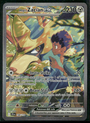 2025 Pokemon Journey Together Special Illustration Rare Hop's Zacian ex 186/159 