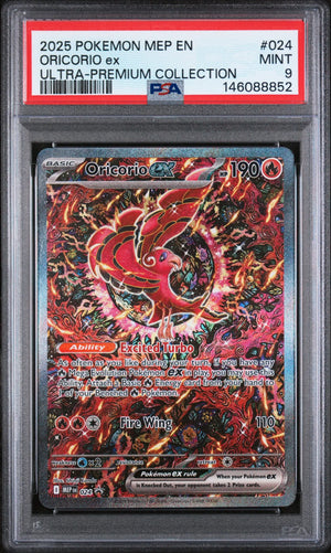 2025 Pokemon ME Black Star Promo Oricorio EX Ultra-Premium Collection PSA 9 #024 