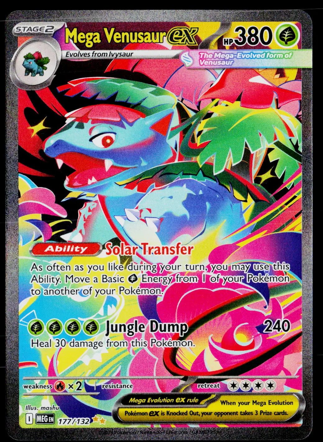 2025 Pokemon ME01 Mega Evolution 177/132 Mega Venusaur ex SIR 