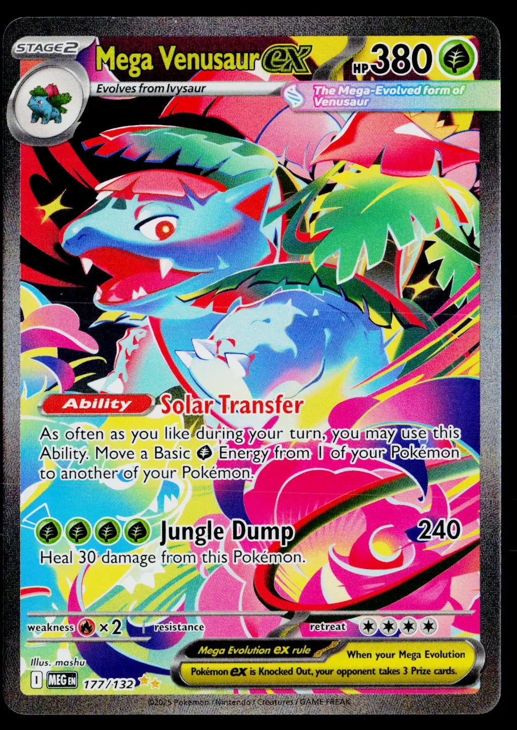2025 Pokemon ME01 Mega Evolution 177/132 Mega Venusaur ex SIR 