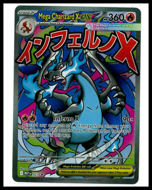 2025 Pokemon Mega Evolution Black Star Promo Mega Charizard X ex 023 (A) 