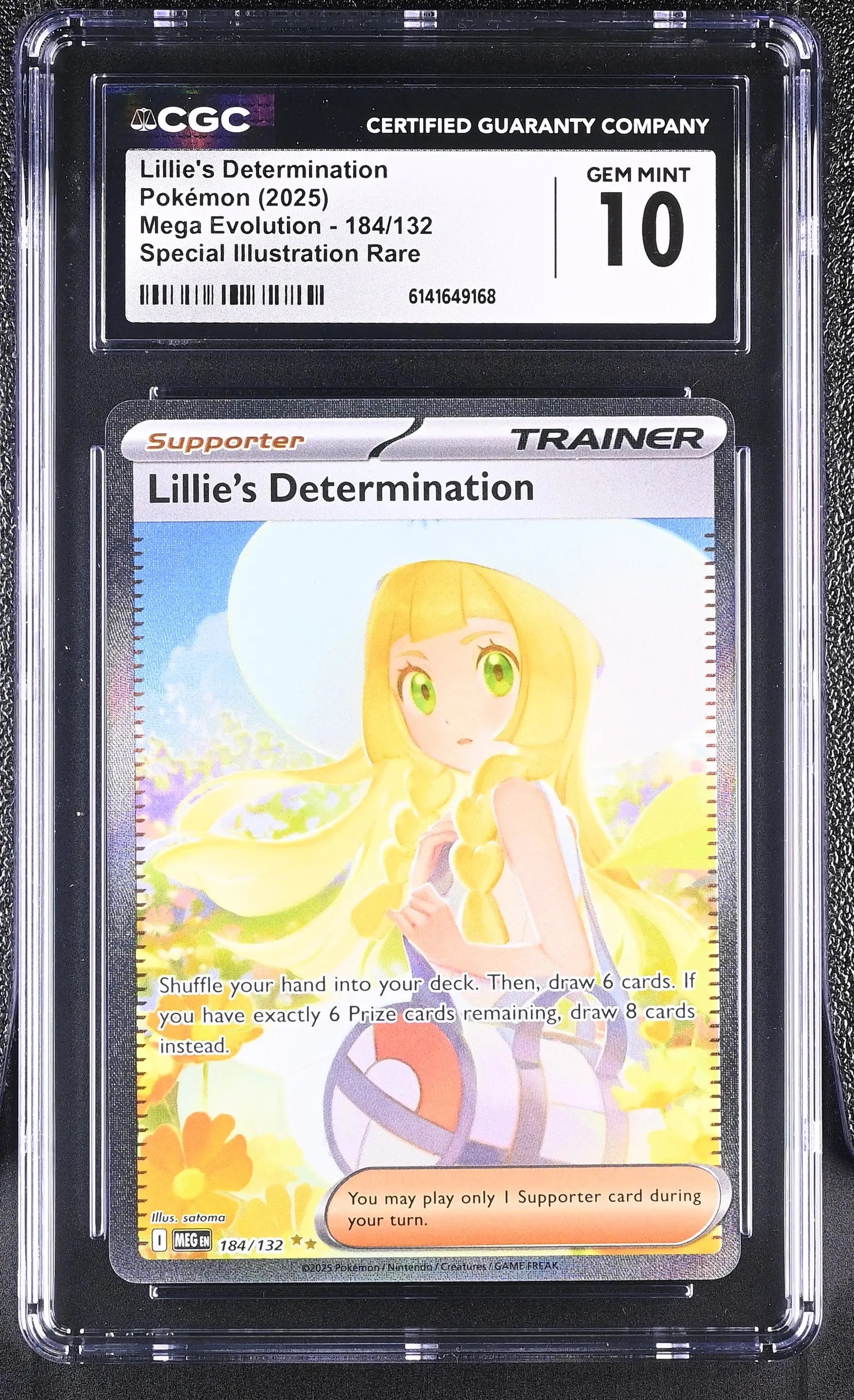 2025 Pokemon Mega Evolution Lillie's Determination SIR 184/132 CGC 10 