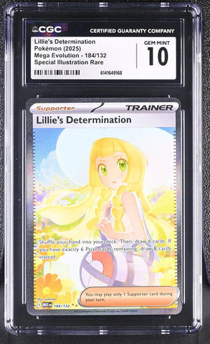2025 Pokemon Mega Evolution Lillie's Determination SIR 184/132 CGC 10 