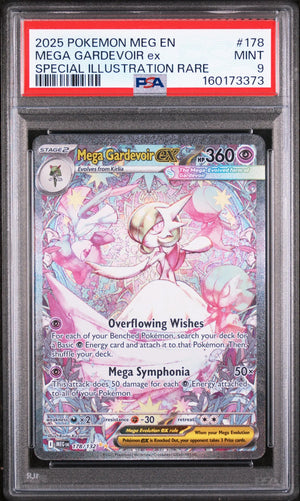 2025 Pokemon Mega Evolution Mega Gardevoir EX SIR 178/132  PSA 9 