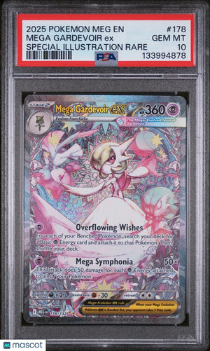 2025 Pokemon Mega Evolution Mega Gardevoir EX SIR PSA 10 178/132 