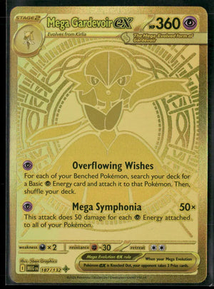 2025 Pokemon Mega Evolution Mega Hyper Rare Mega Gardevoir ex 187/132 