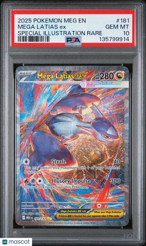 ポケモンカードゲーム PSA10 Mega Latias ex SR Pokemon Card JP Buy 2025 Mega Latias EX PSA 10 Card - Rare Collectible Sale