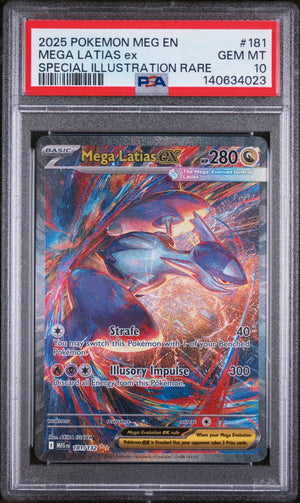 2025 Pokemon Mega Evolution Mega Latias EX SIR PSA 10 181/132 